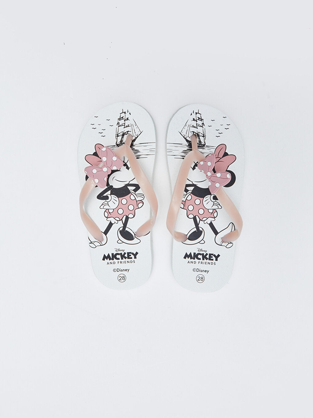 Minnie Mouse Licensed Flip Flops Girls' Beach Slippers