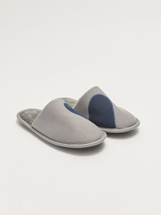 Embroidered Men's House Slippers