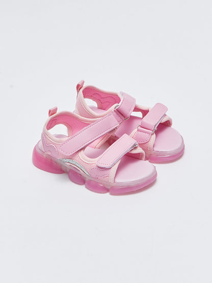 Lighted Velcro Girls Sandals