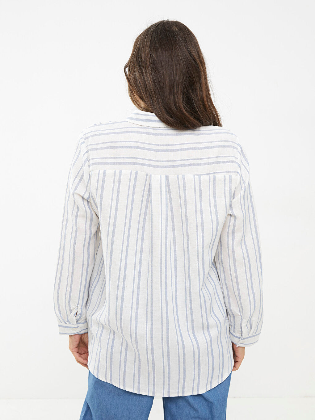 Striped Long Sleeve Women's Shirt Tunic