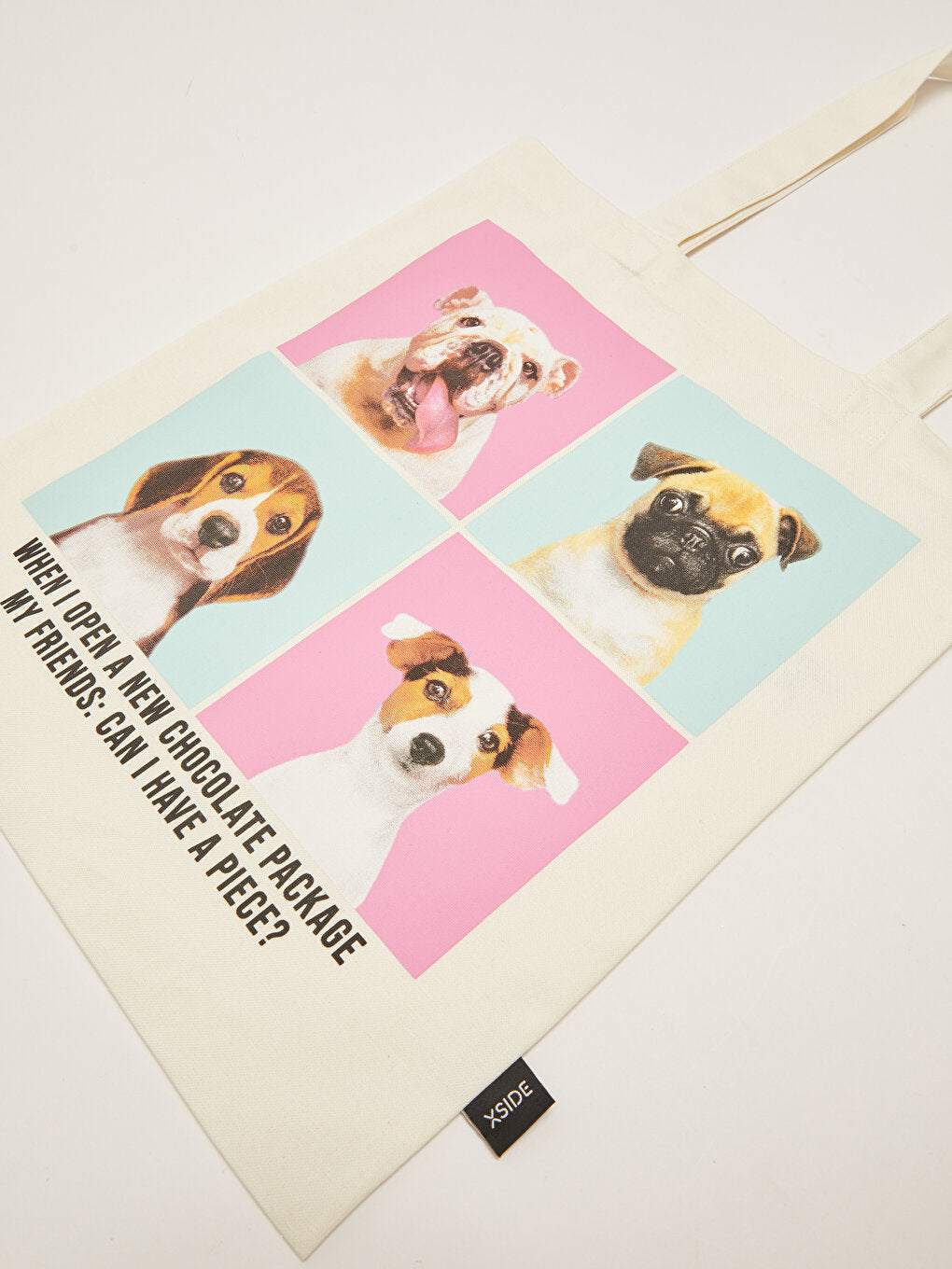 Dog Printed Women's Shopping Bag