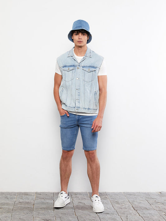 Skinny Fit Men's Jean Shorts