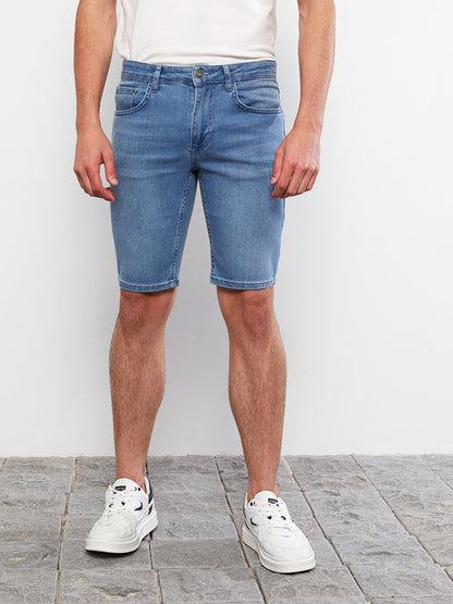 Skinny Fit Men's Jean Shorts