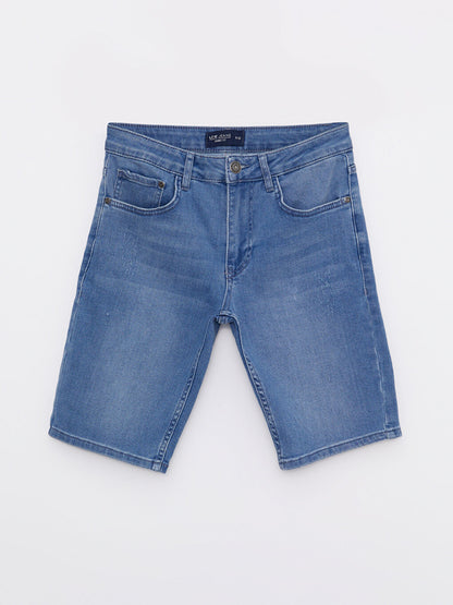 Skinny Fit Men's Jean Shorts