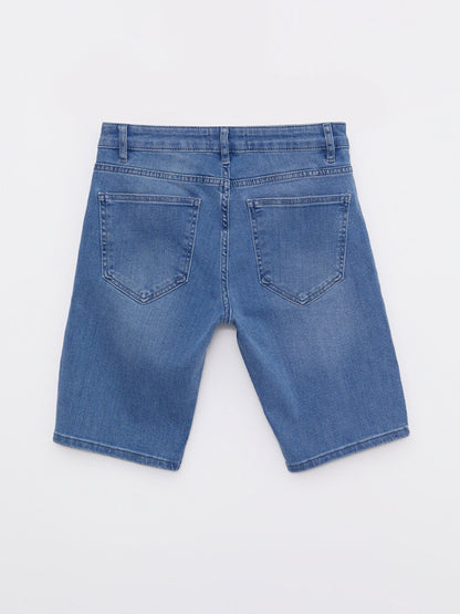 Skinny Fit Men's Jean Shorts