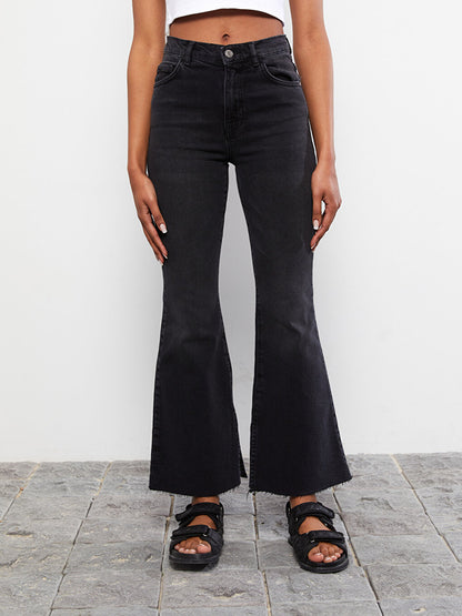 High Waist Flare Women's Jean Pants