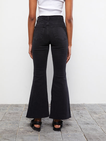 High Waist Flare Women's Jean Pants