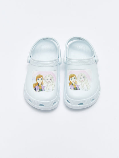 Frozen Licensed Girls' Beach Sandals with Patch Detail