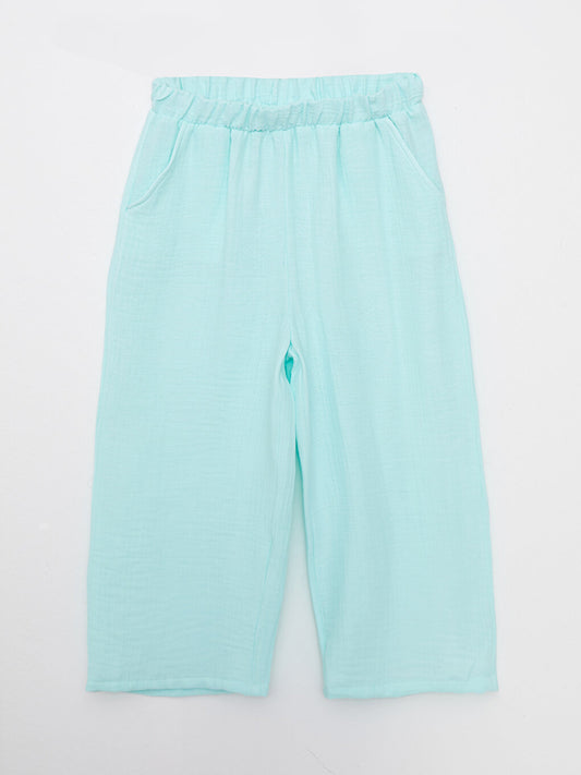 Basic Girl's Capri with Elastic Waist