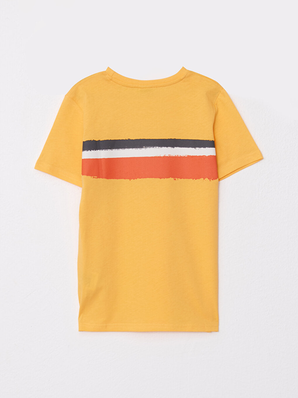 Crew Neck Printed Short Sleeve Cotton Boys' T-Shirt