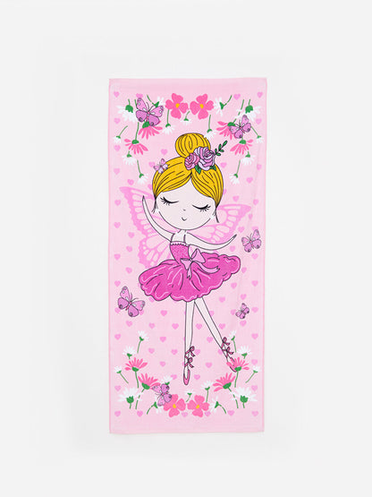 Printed Girls' Velvet Beach Towel