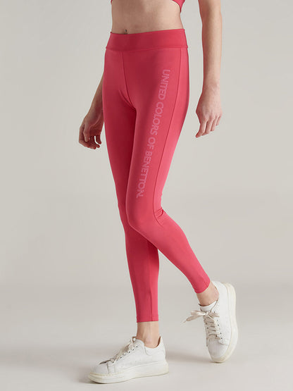 Printed Women's Sports Leggings with Elastic Waist