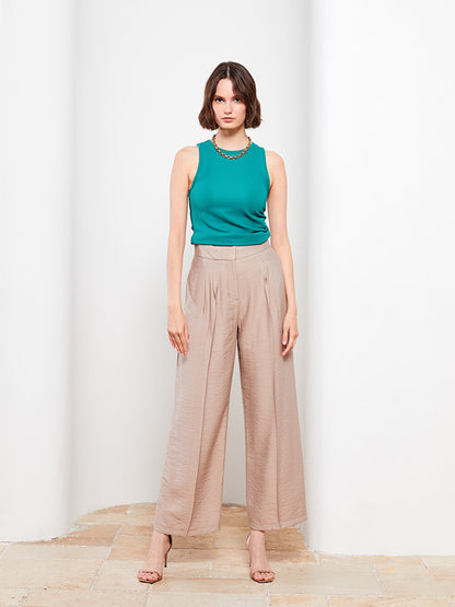 Women's Comfortable Fit Straight Trousers