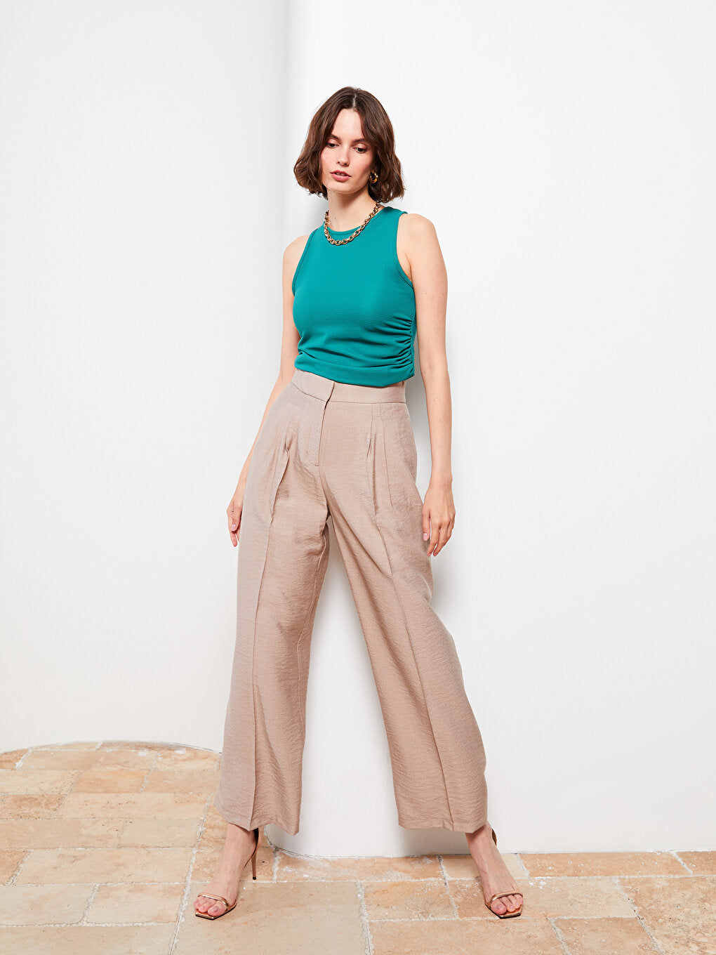 Women's Comfortable Fit Straight Trousers