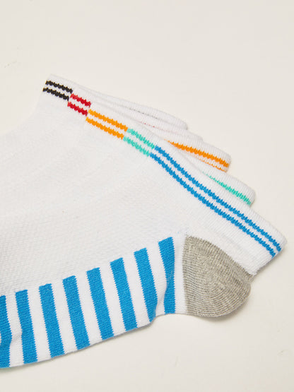 Striped Boy's Booties Socks 5-pack