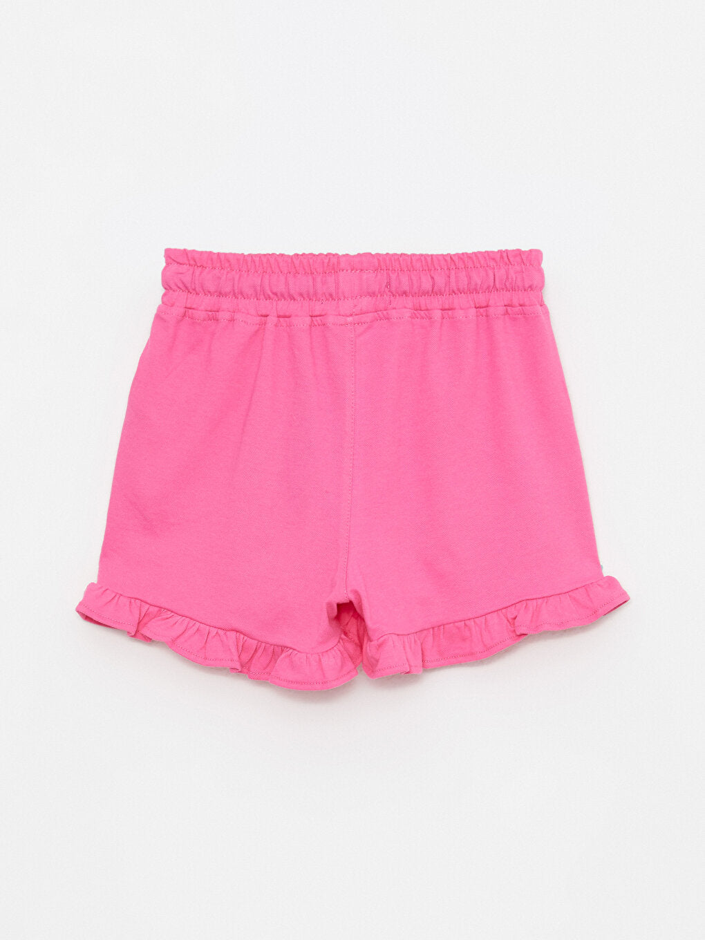 Embroidered Girls' Shorts with Elastic Waist