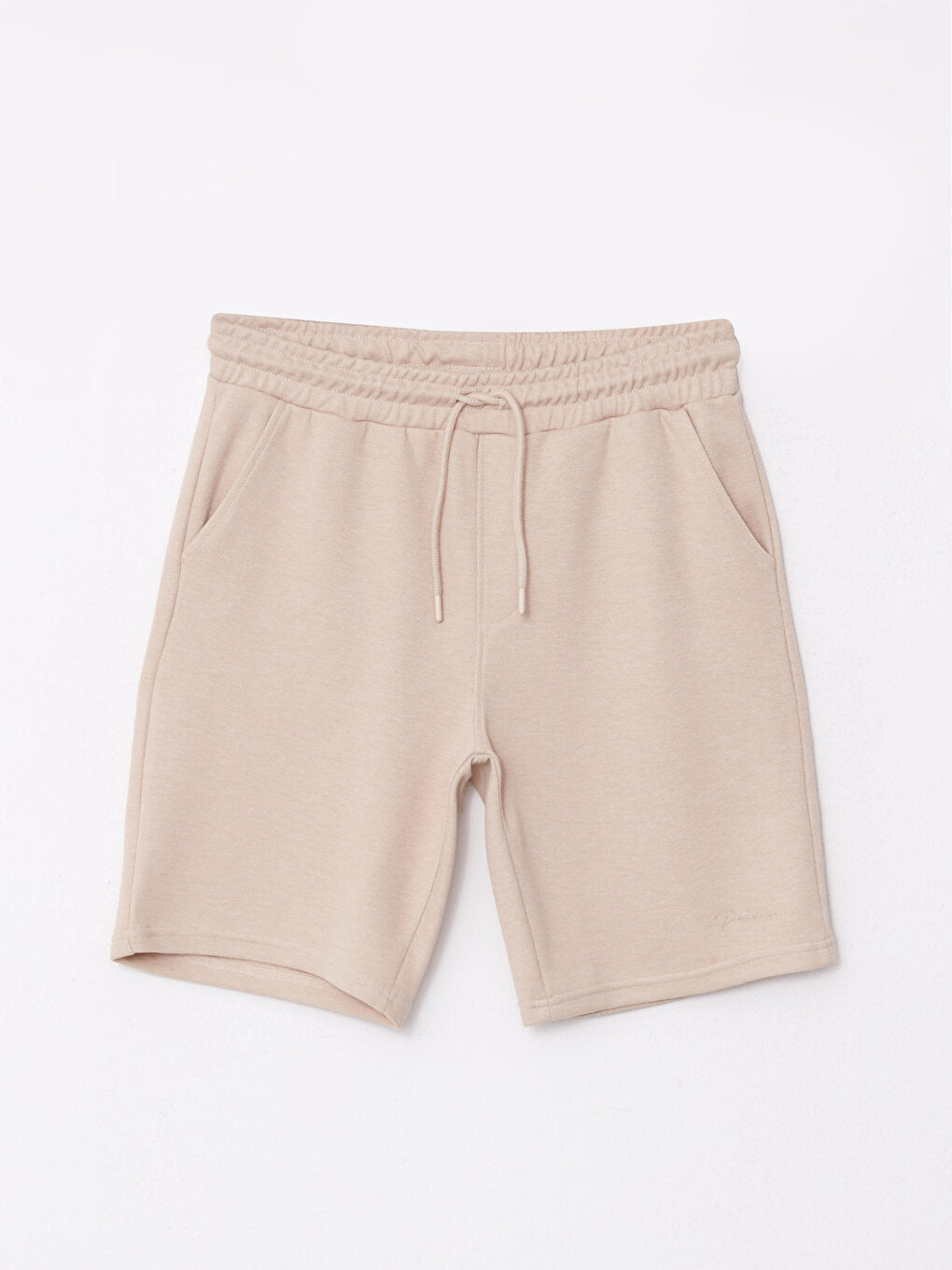 Slim Fit Men's Shorts with Waist Tie Detail