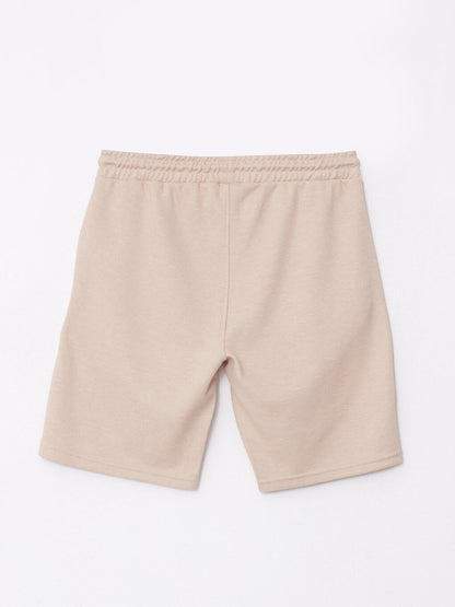 Slim Fit Men's Shorts with Waist Tie Detail