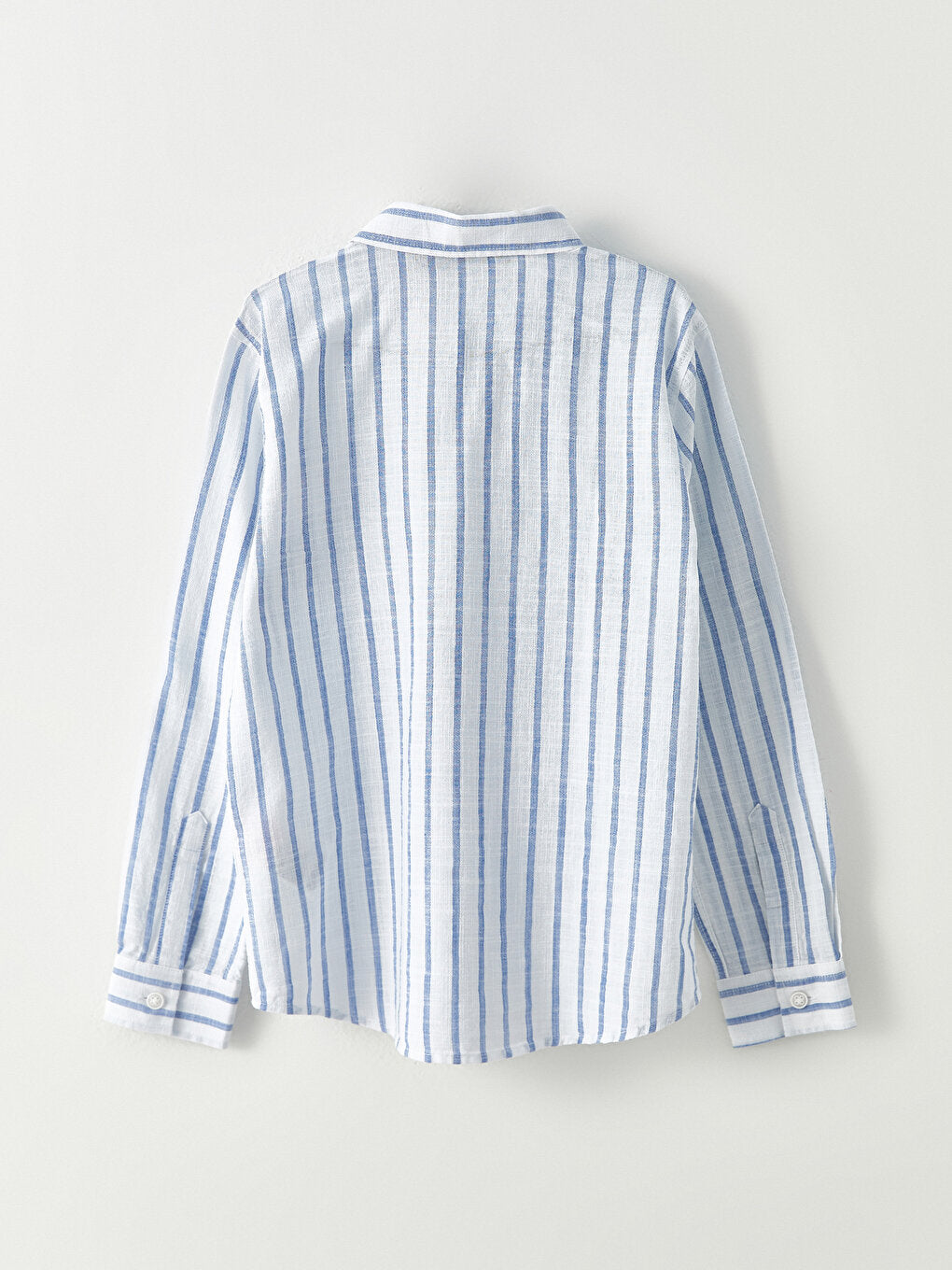 Striped Long Sleeve Cotton Boy's Shirt