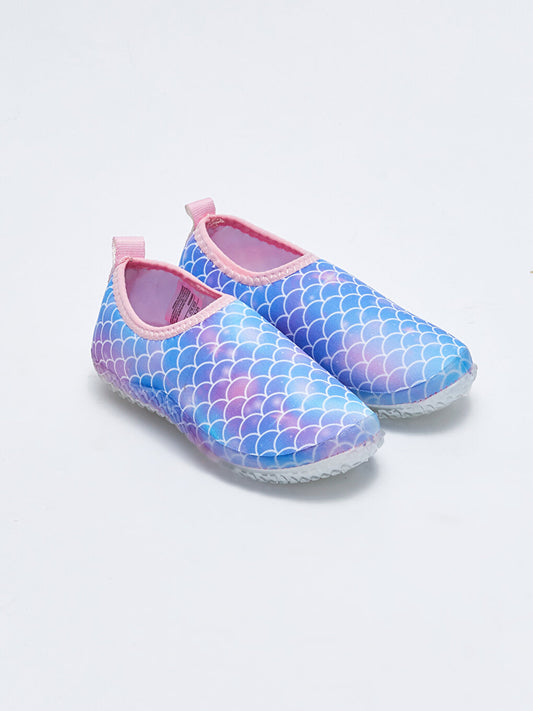 Multicolored Girls' Water Shoes