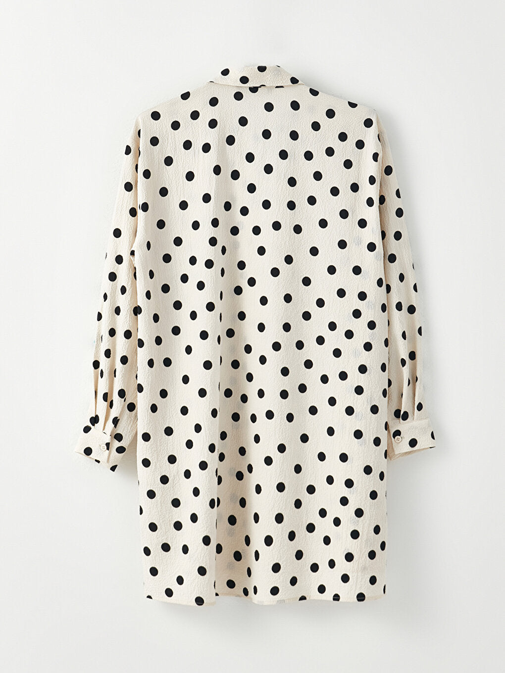 Polka Dot Long Sleeve Women's Shirt Tunic