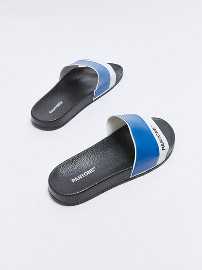 Single Striped Printed Men's Slippers