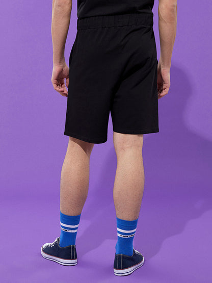 Printed Men's Shorts with Elastic Waist