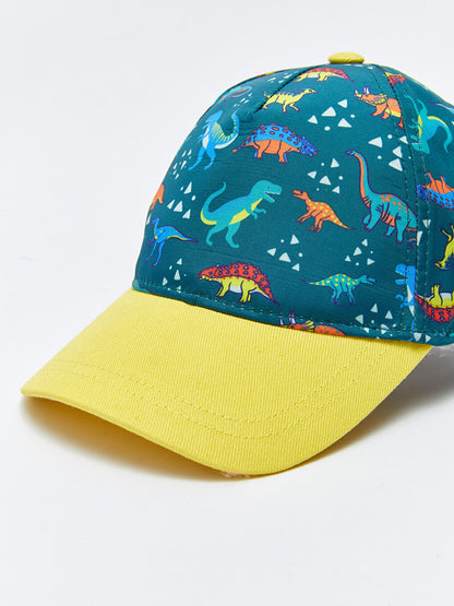 Dinosaur Printed Boy's Cap Hat