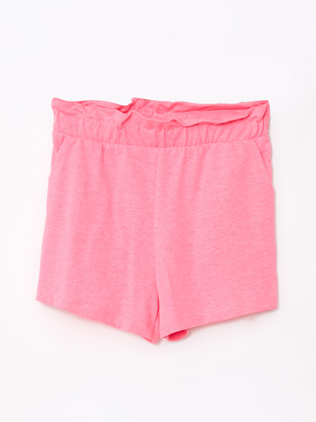 Basic Girls' Shorts with Elastic Waist