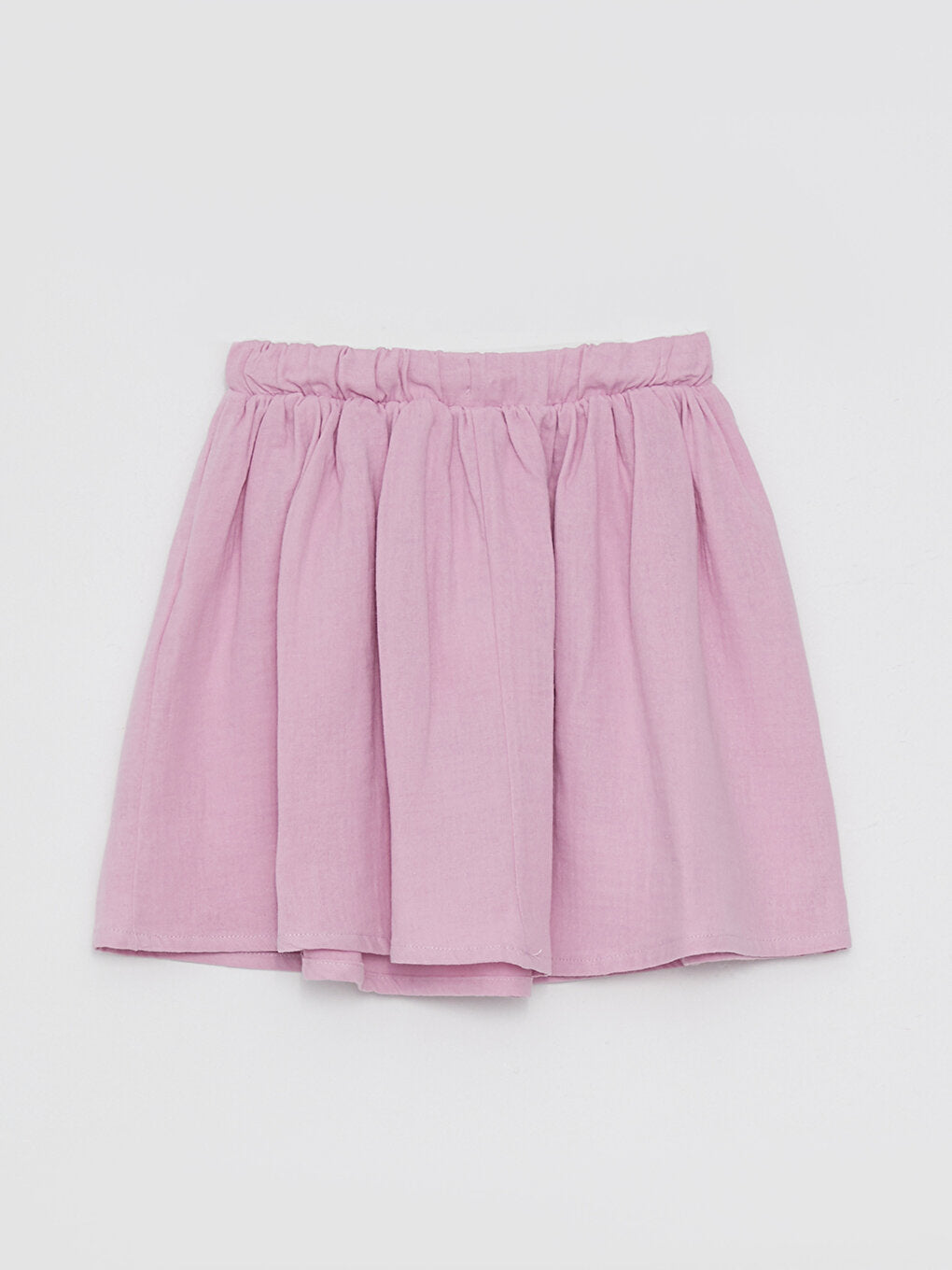 Basic Girl's Skirt with Elastic Waist