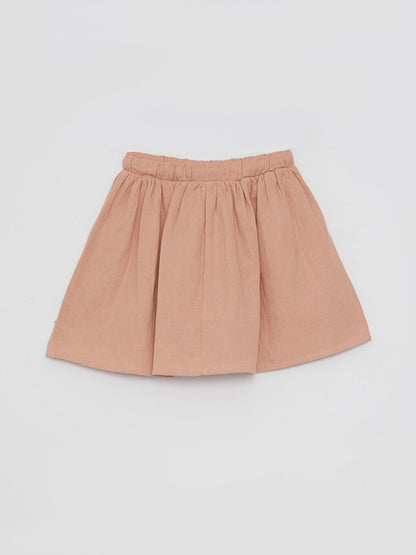 Basic Girl's Skirt with Elastic Waist