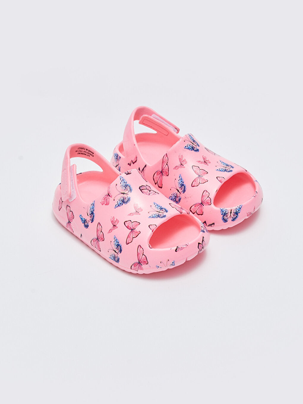 Butterfly Printed Velcro Girls Sandals