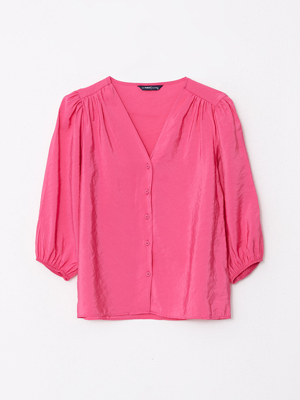 V-Neck Plain Women's Shirt