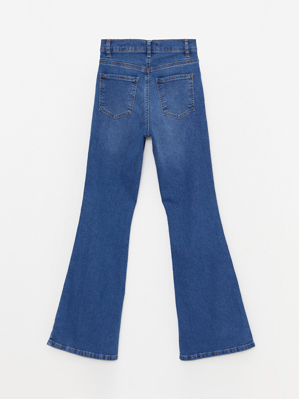 Flare Straight Pocket Detailed Women's Jean Trousers