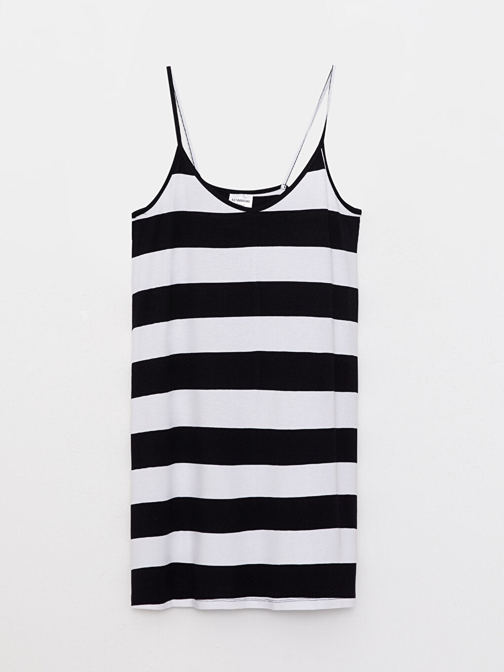 U-Neck Striped Strappy Women's Beach Dress