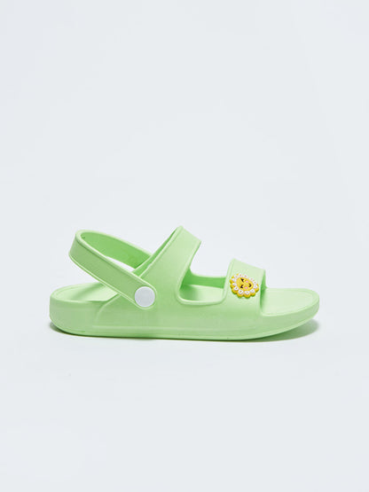 Girls' Sandals with Double Strap Buckle Closure