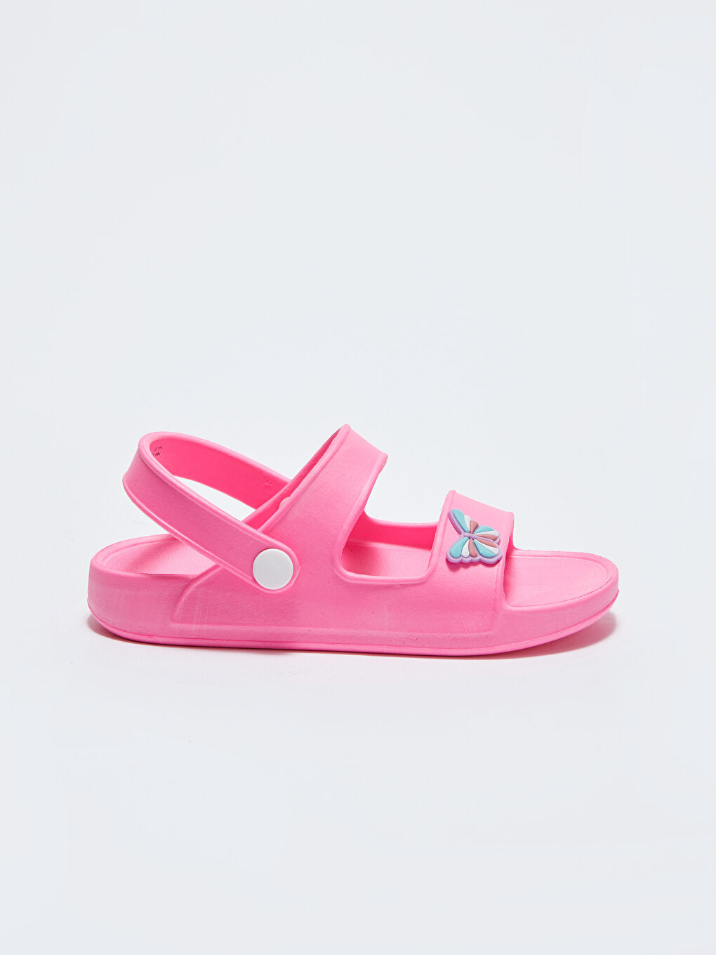 Girls' Sandals with Double Strap Buckle Closure