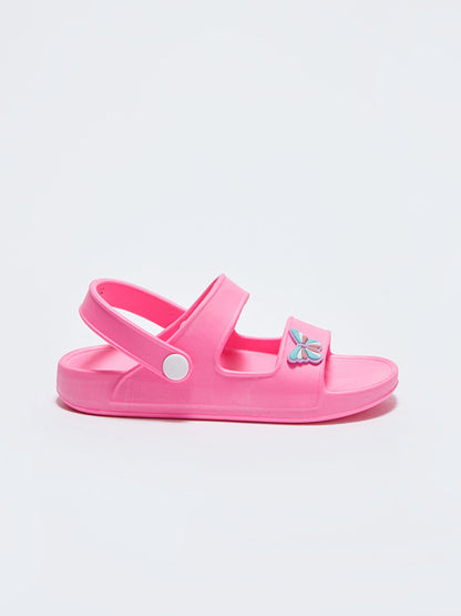 Girls' Sandals with Double Strap Buckle Closure