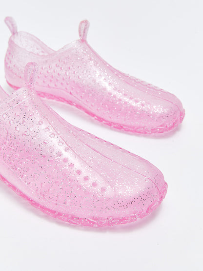 Flat Glitter Girls' Water Shoes