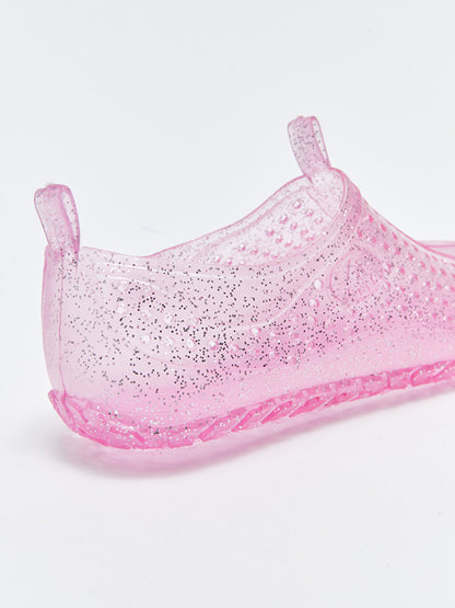 Flat Glitter Girls' Water Shoes