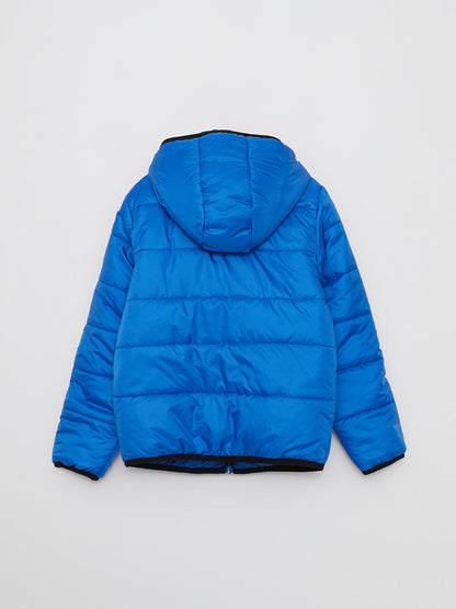 Hooded Basic Boy's Puffer Coat