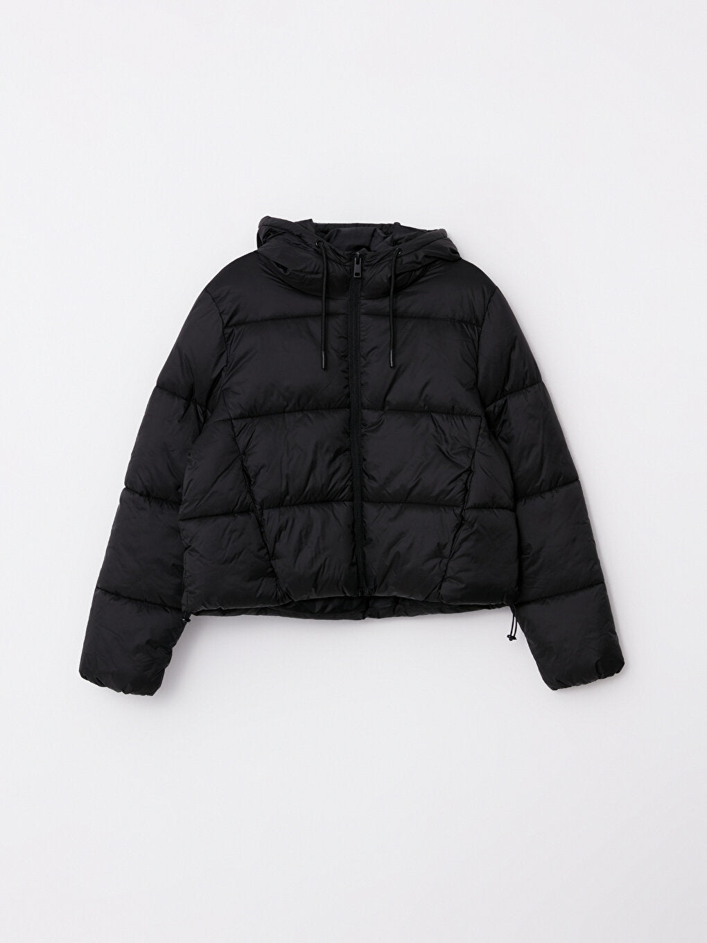 Women's Hooded Plain Puffer Coat