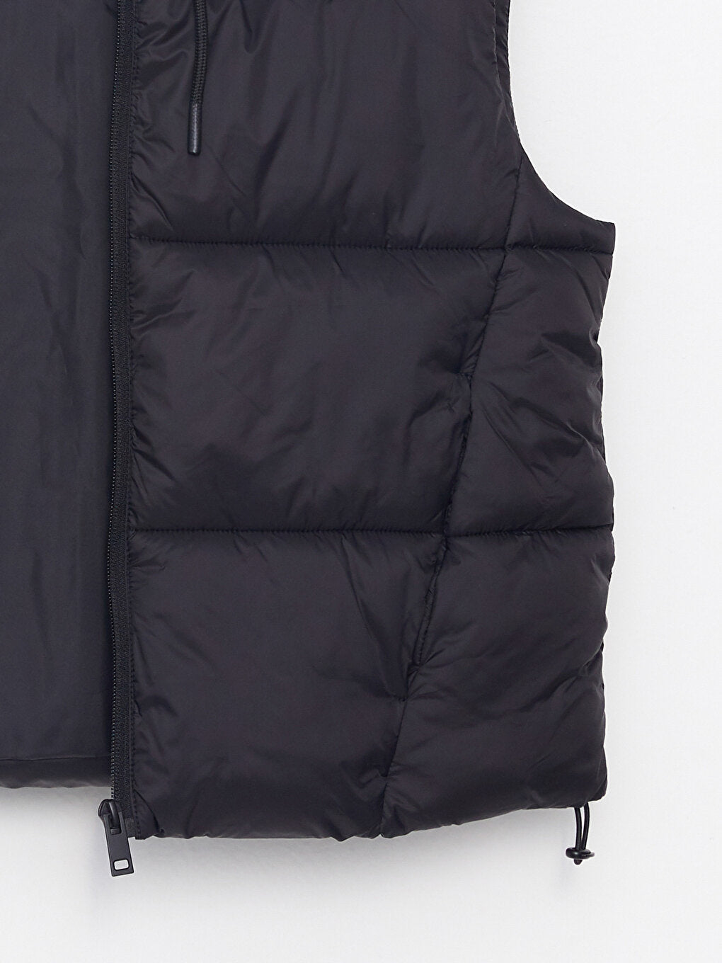 Women's Hooded Plain Puffer Vest