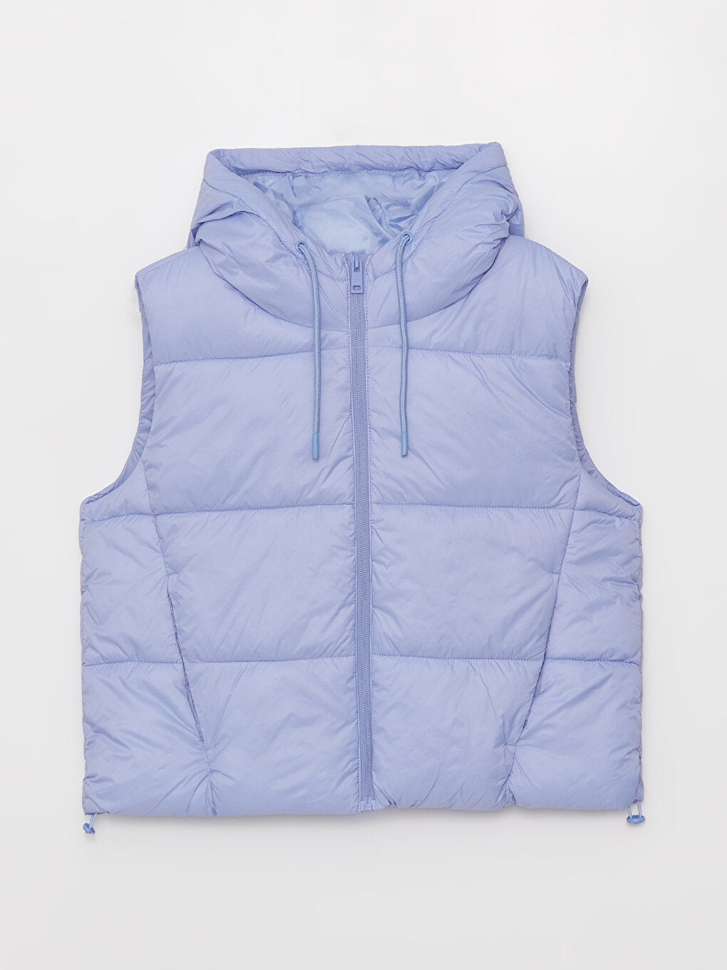 Women's Hooded Plain Puffer Vest