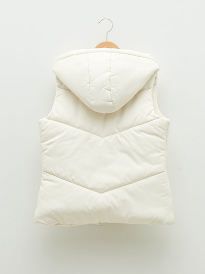 Hooded Basic Girl's Puffer Vest