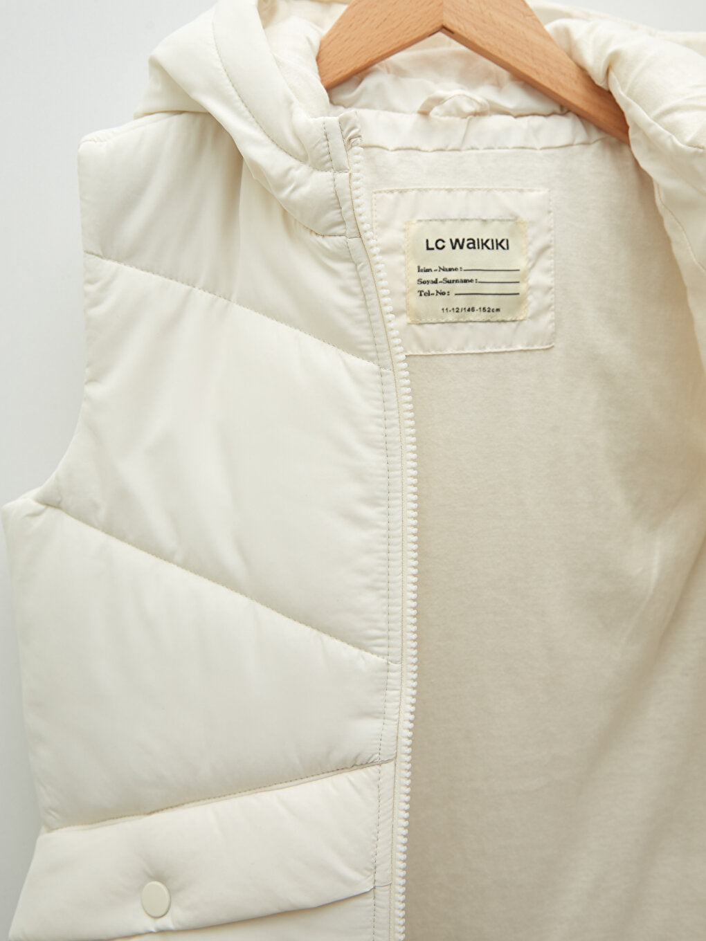 Hooded Basic Girl's Puffer Vest