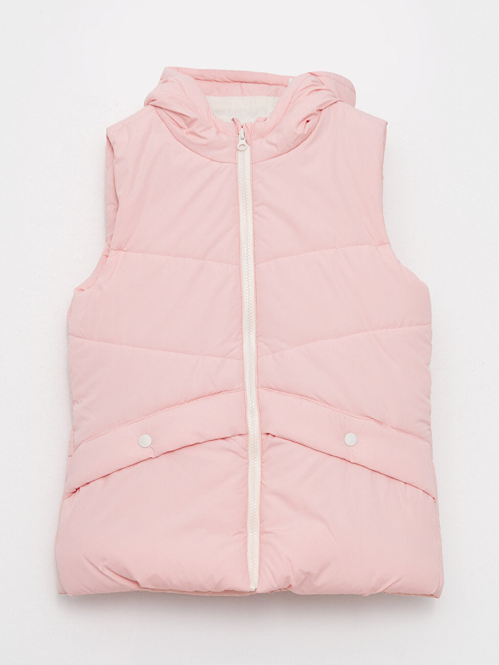 Hooded Basic Girl's Puffer Vest