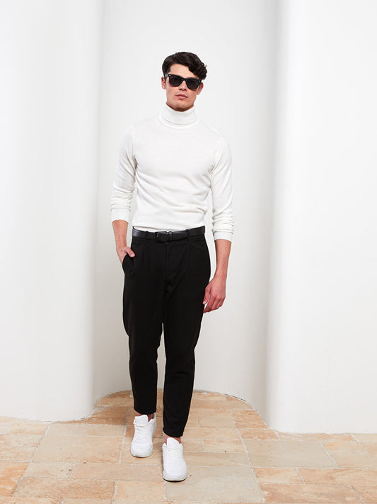 Turtleneck Long Sleeve Men's Knitwear Sweater