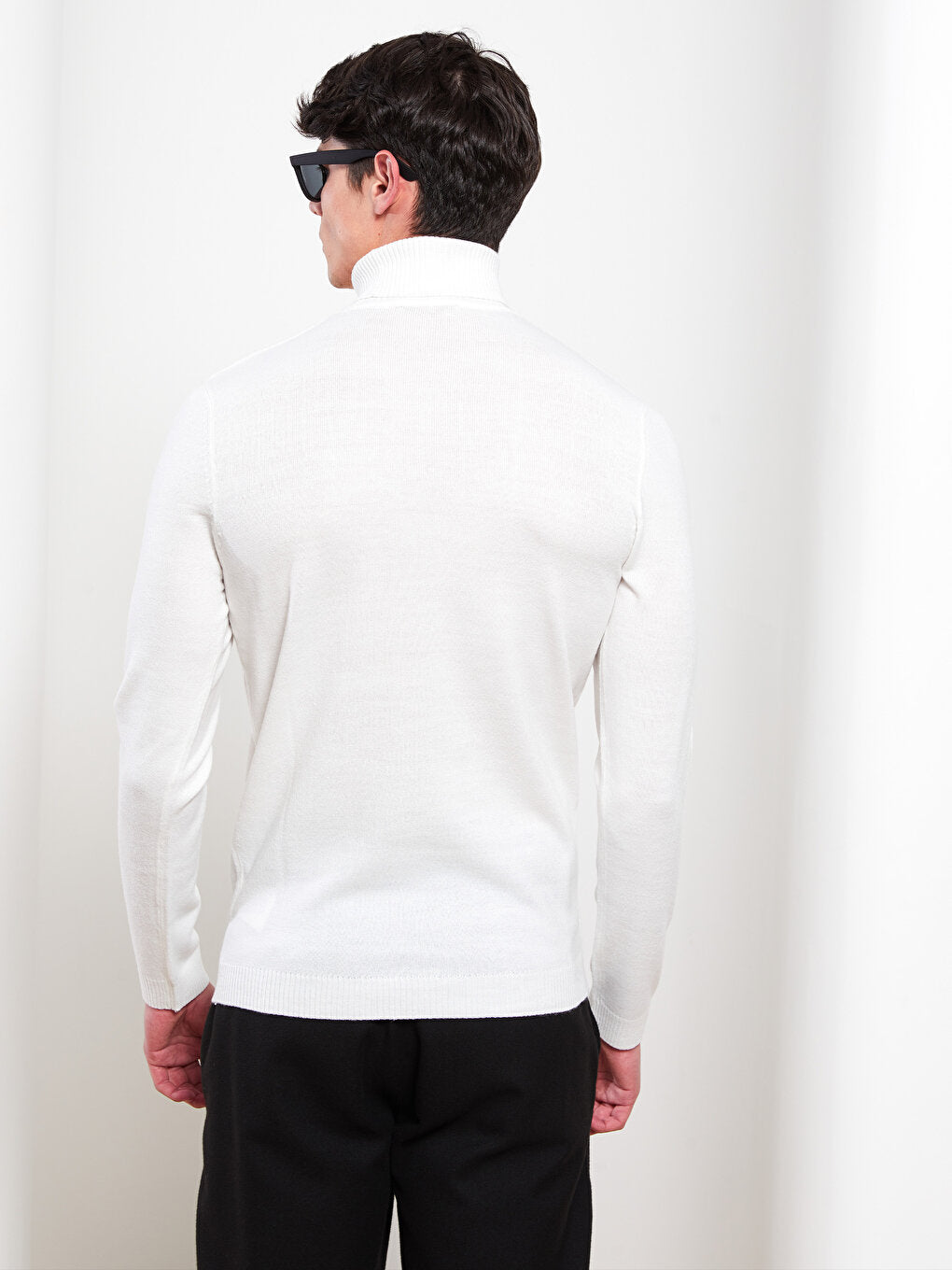 Turtleneck Long Sleeve Men's Knitwear Sweater