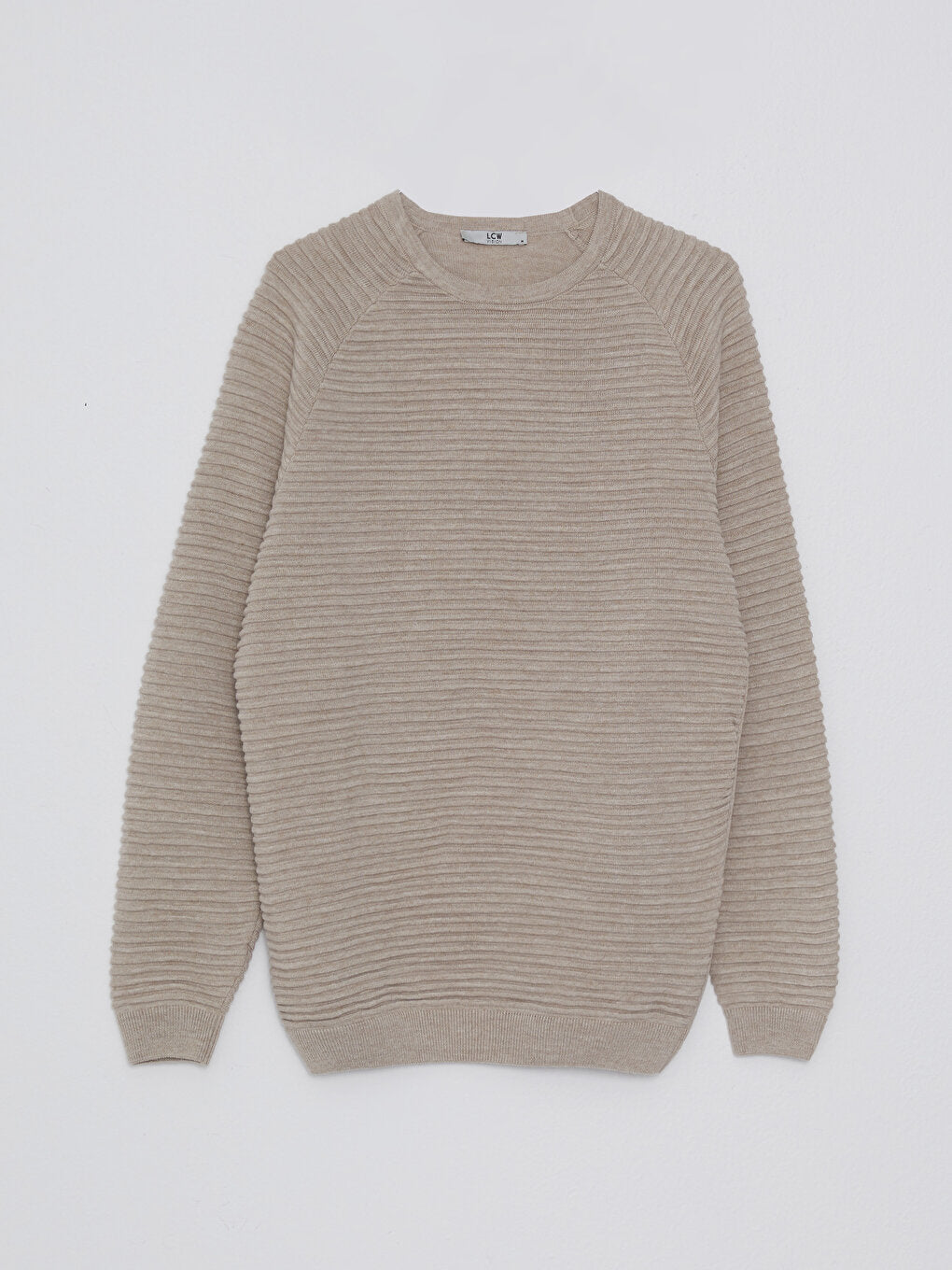 Crew Neck Long Sleeve Men's Knitwear Sweater